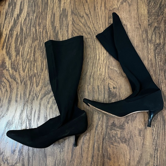 Cole Haan Black Heeled Boots Size 9.5 - Picture 11 of 15